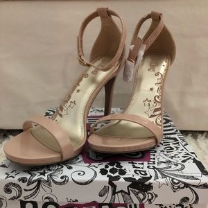 BRASH Kailey Strappy Heels (6.5W Nude)